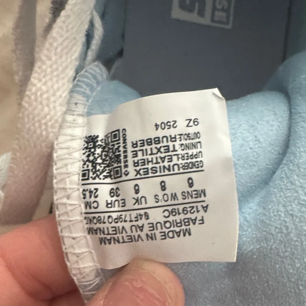 New Light Blue High-Top Suede Chucks - Picture 5 of 6